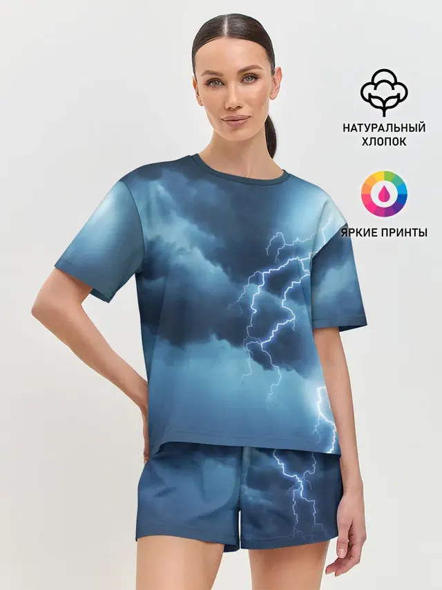 Женская пижама с шортами