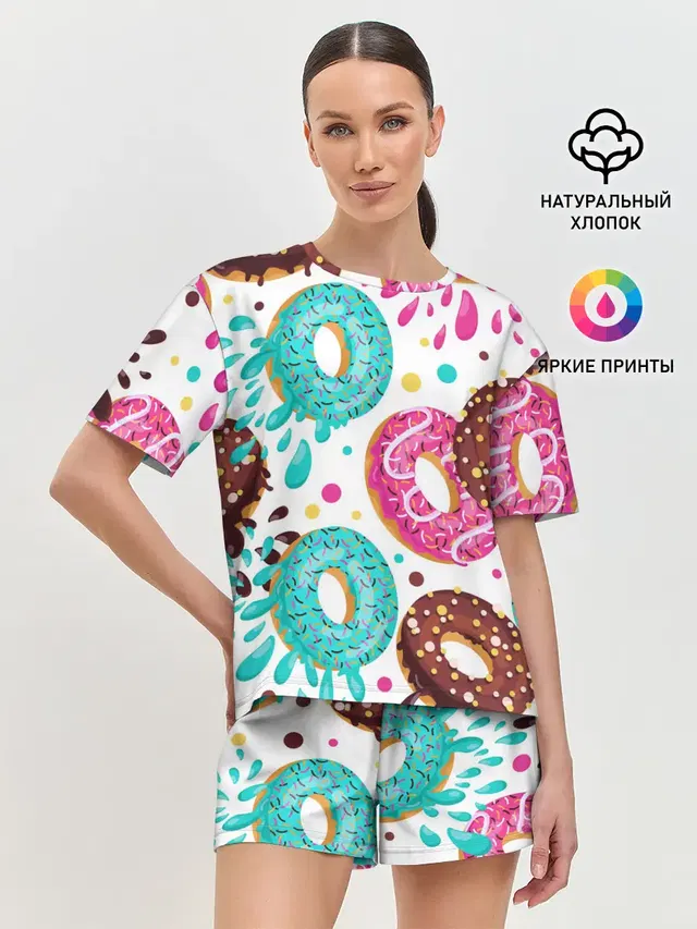Женская пижама с шортами