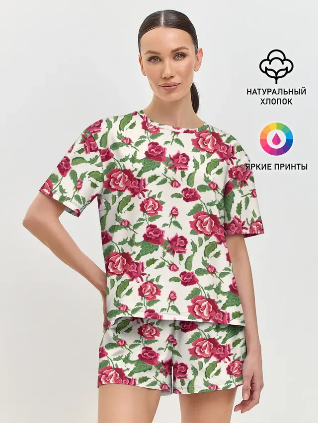 Женская пижама с шортами