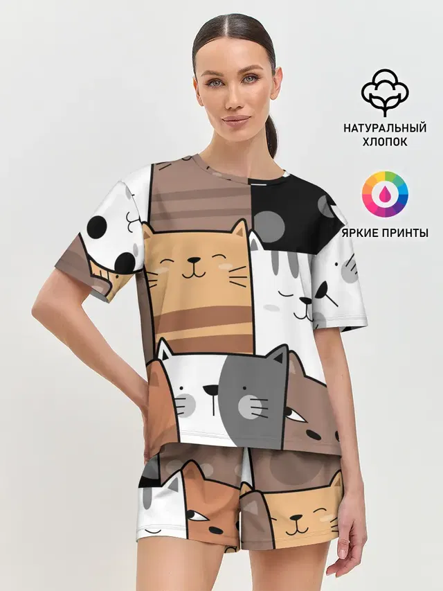 Женская пижама с шортами