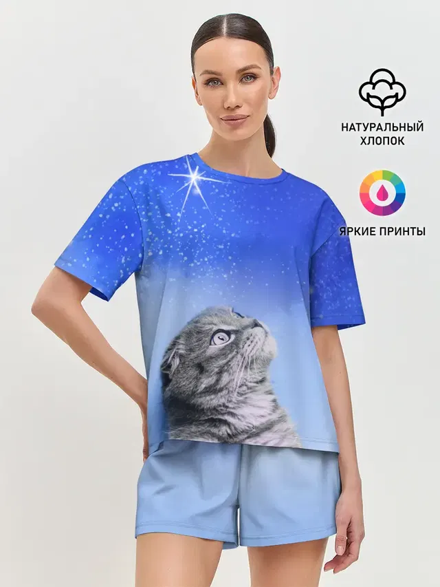 Женская пижама с шортами