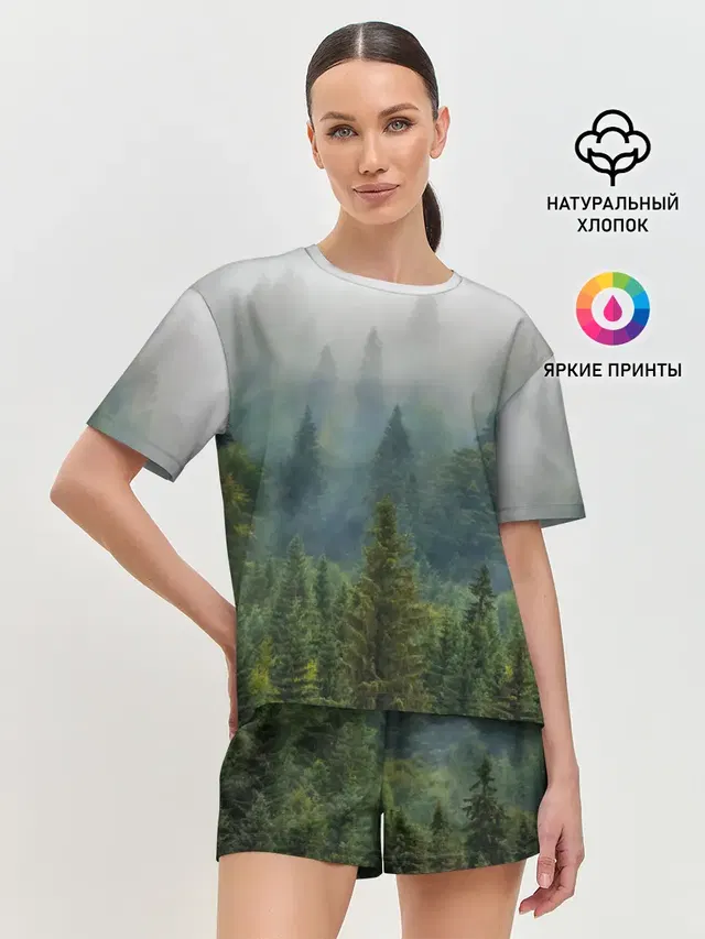 Женская пижама с шортами