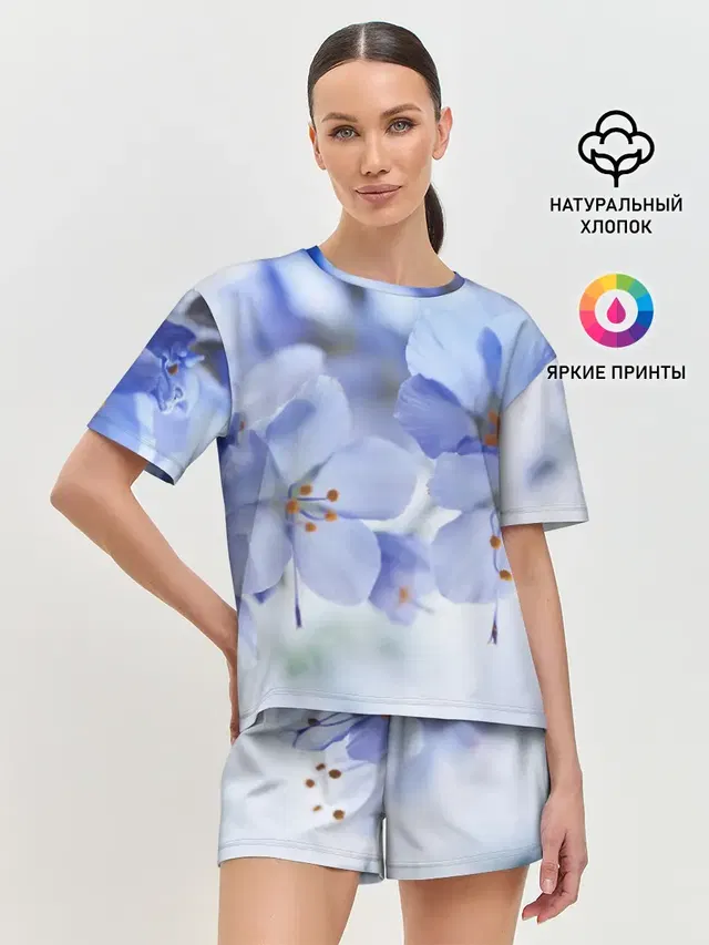 Женская пижама с шортами