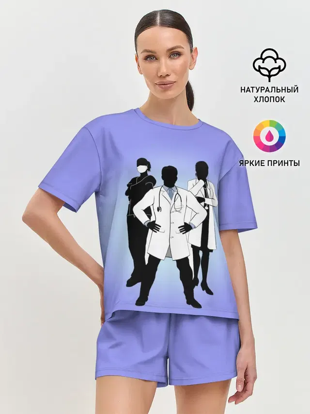 Женская пижама с шортами