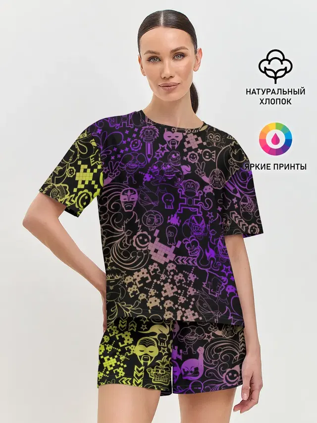 Женская пижама с шортами