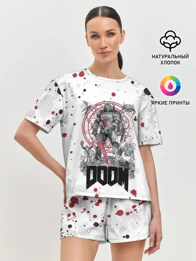 Женская пижама с шортами