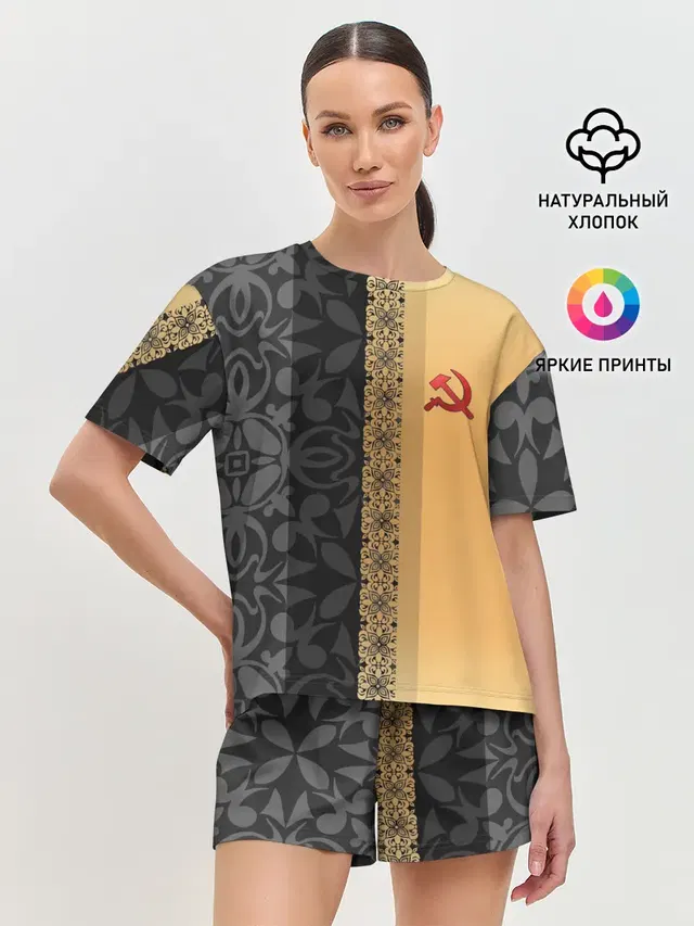Женская пижама с шортами