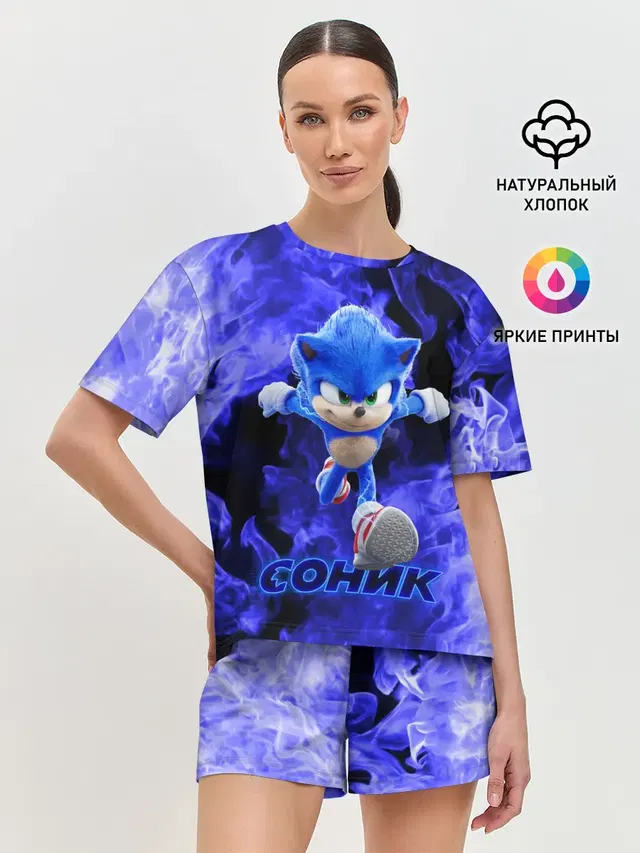 Женская пижама с шортами