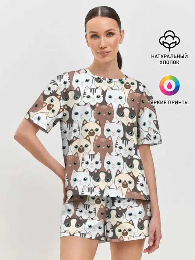 Женская пижама с шортами