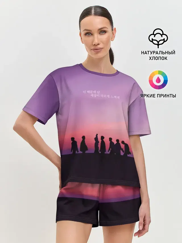Женская пижама с шортами