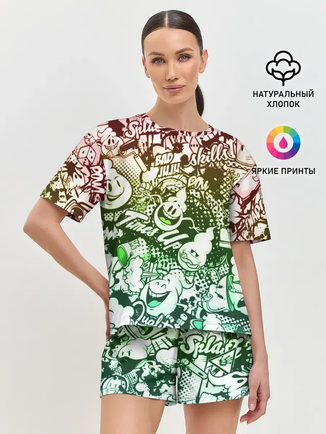 Женская пижама с шортами