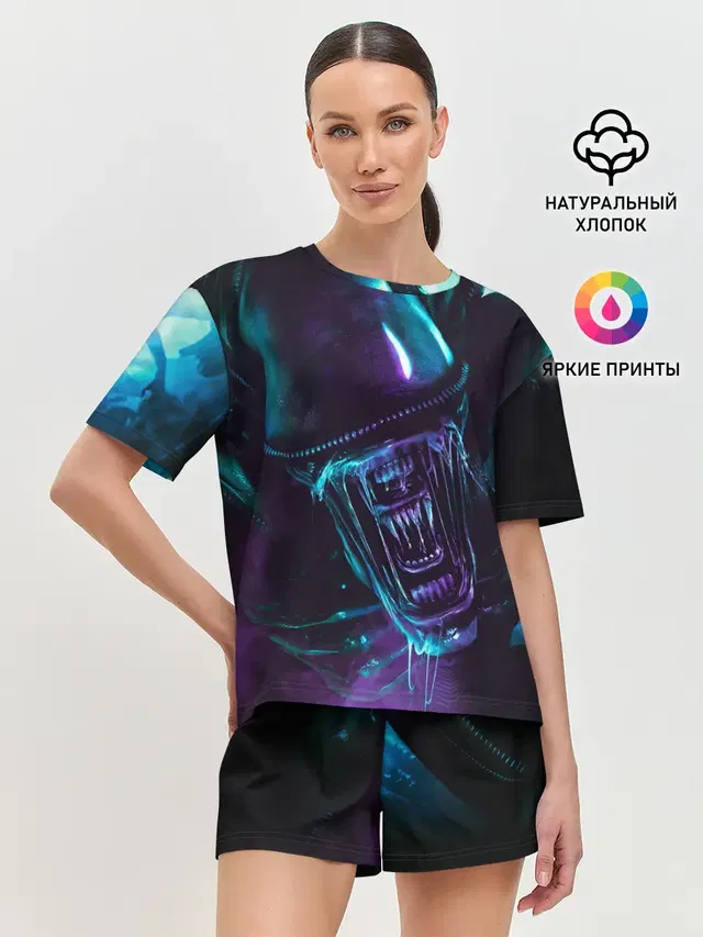 Женская пижама с шортами