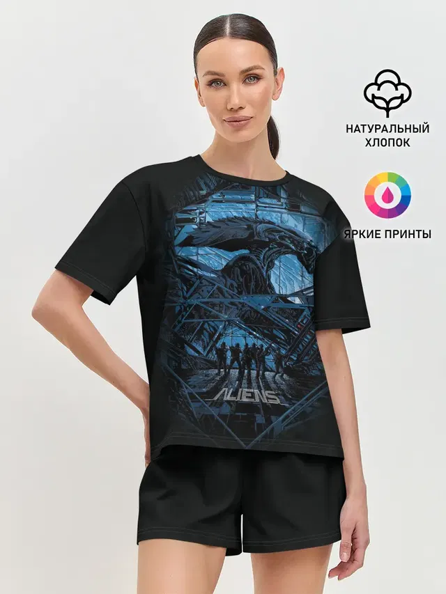 Женская пижама с шортами