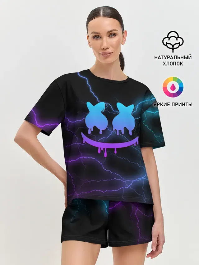 Женская пижама с шортами