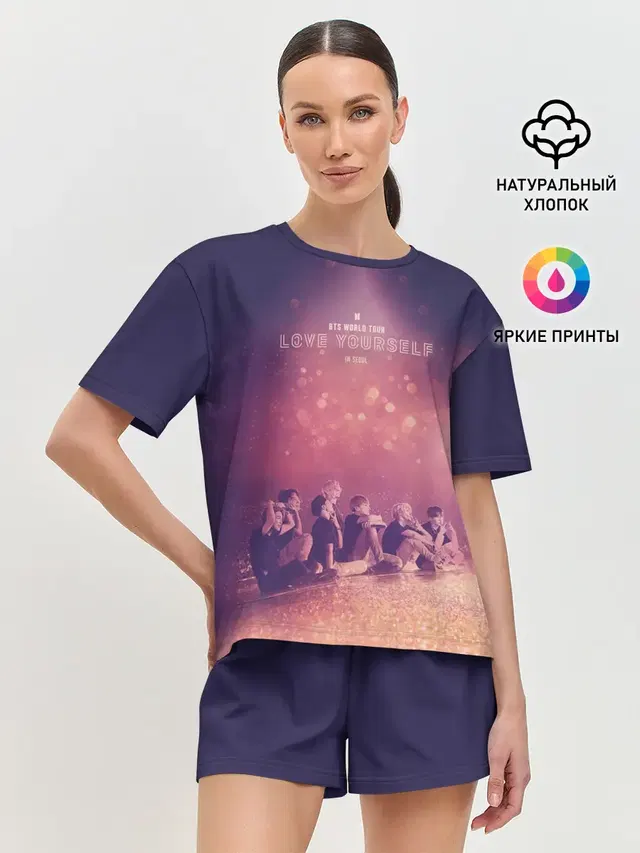 Женская пижама с шортами