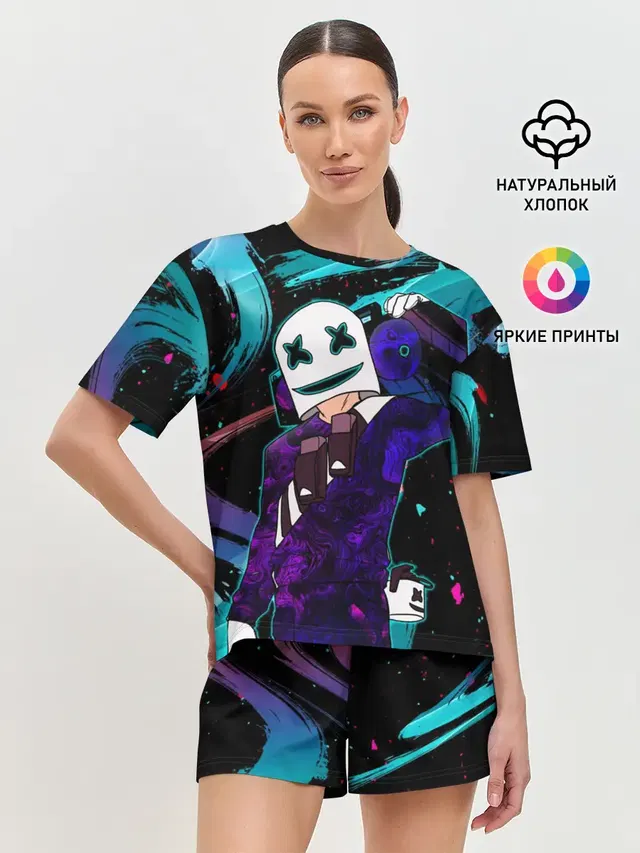 Женская пижама с шортами