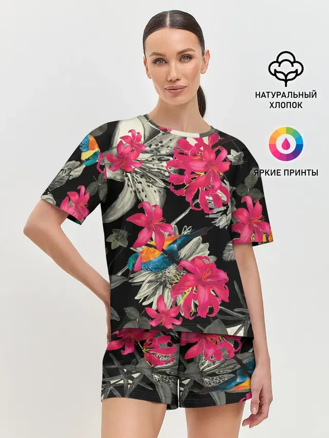 Женская пижама с шортами