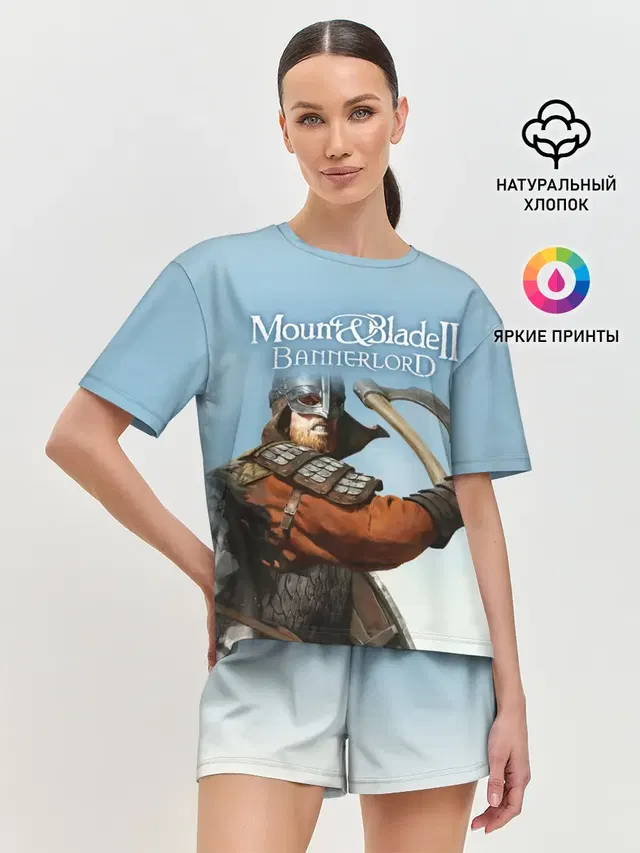 Женская пижама с шортами с принтом «Mount and Blade — Mount and Blade 2»