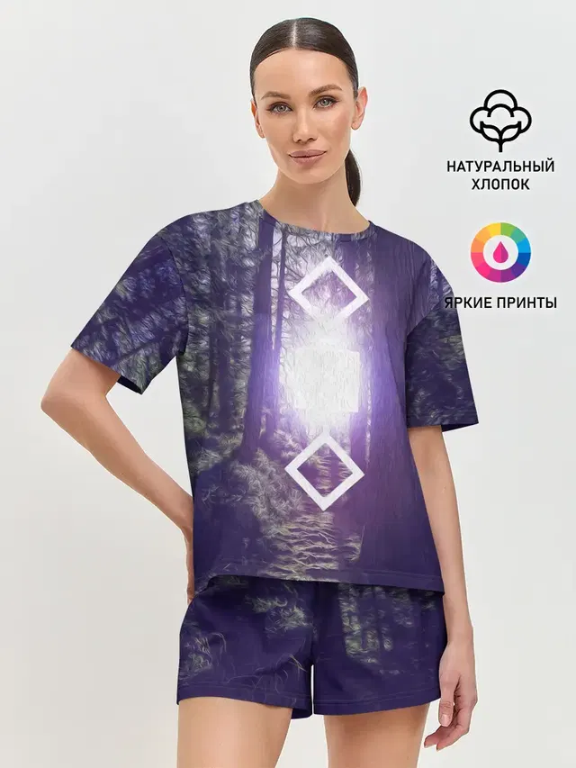 Женская пижама с шортами