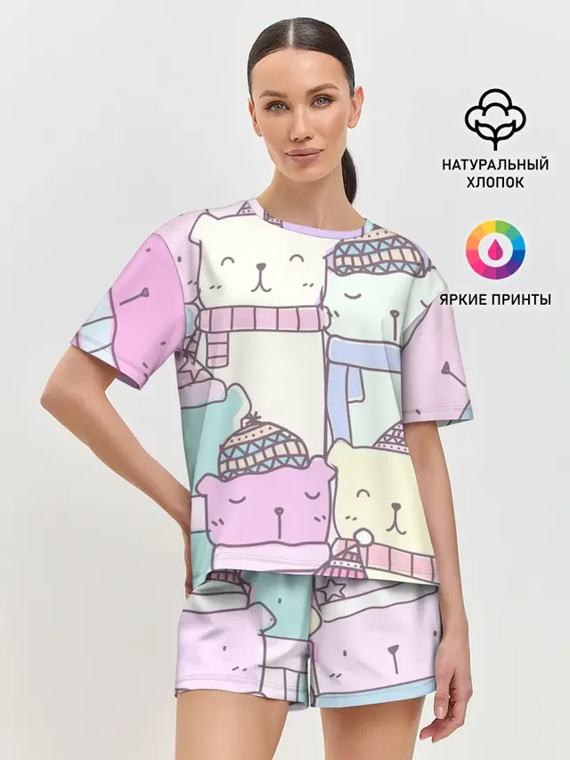Женская пижама с шортами