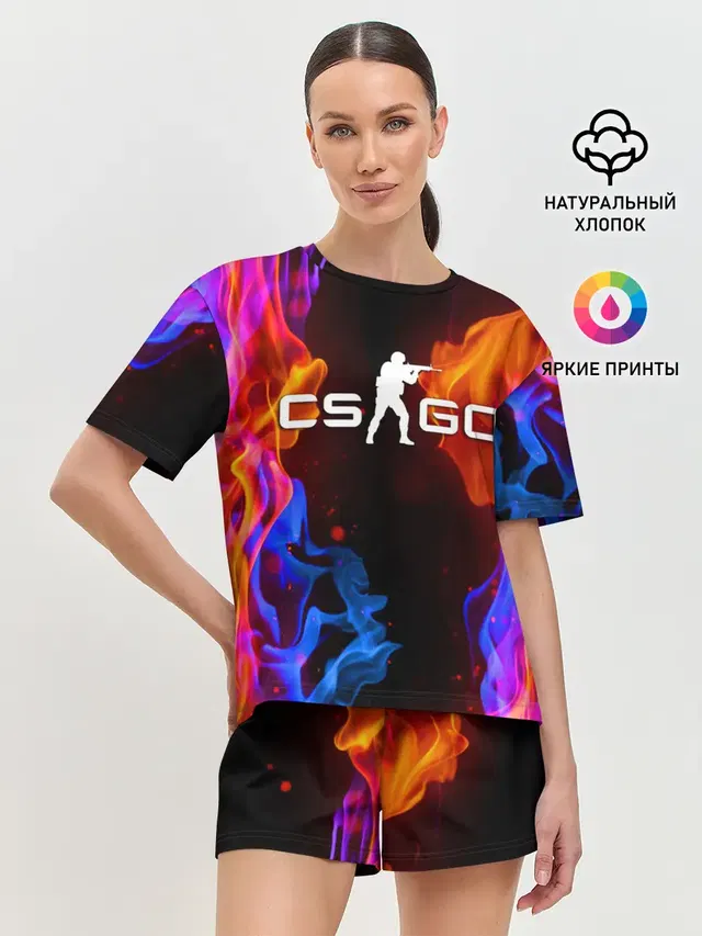 Женская пижама с шортами