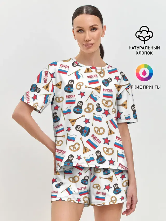Женская пижама с шортами