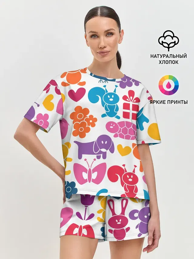 Женская пижама с шортами
