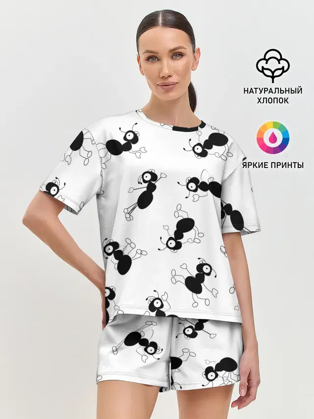 Женская пижама с шортами