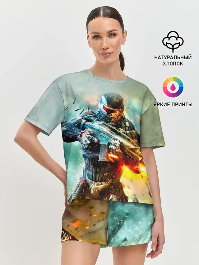 Женская пижама с шортами