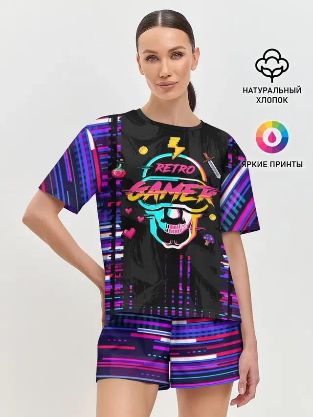 Женская пижама с шортами