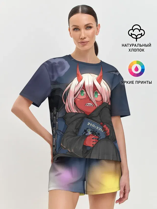 Женская пижама с шортами