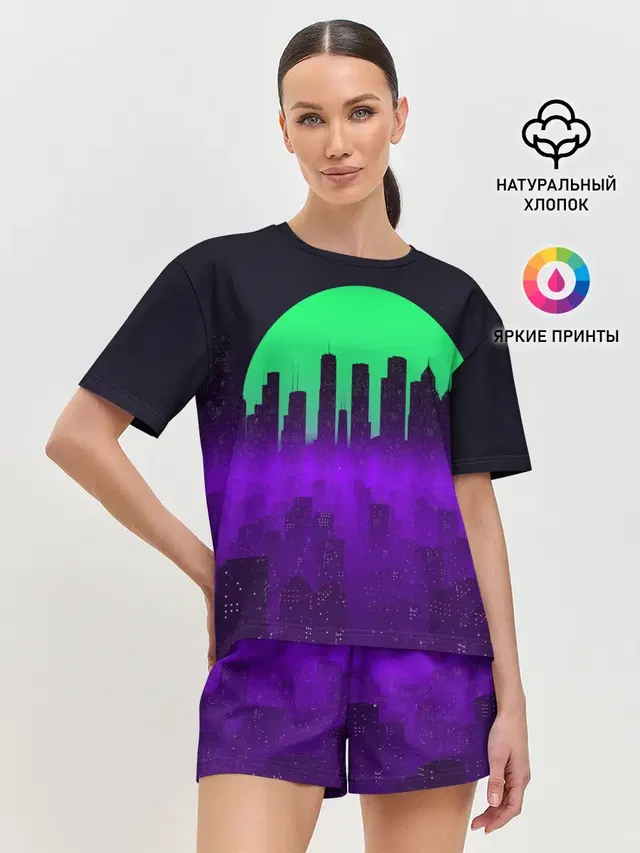 Женская пижама с шортами