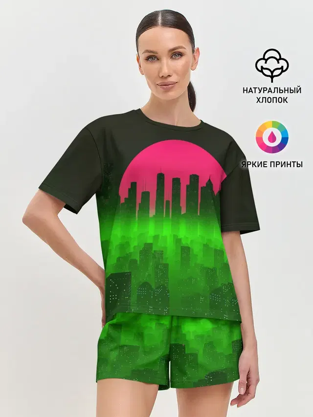 Женская пижама с шортами