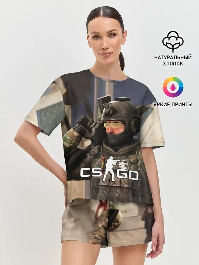 Женская пижама с шортами