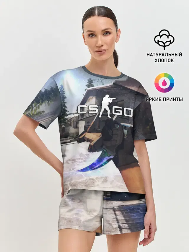 Женская пижама с шортами