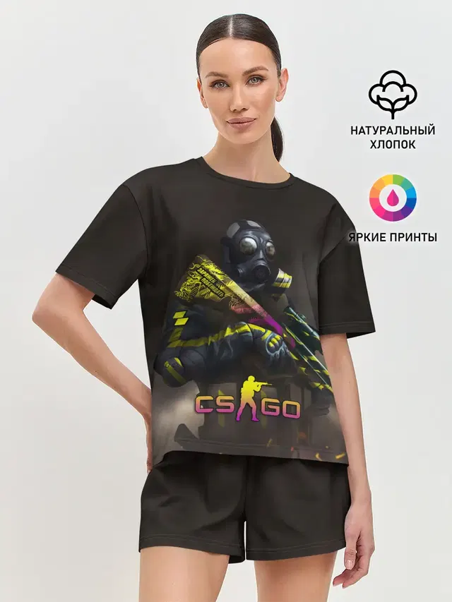 Женская пижама с шортами