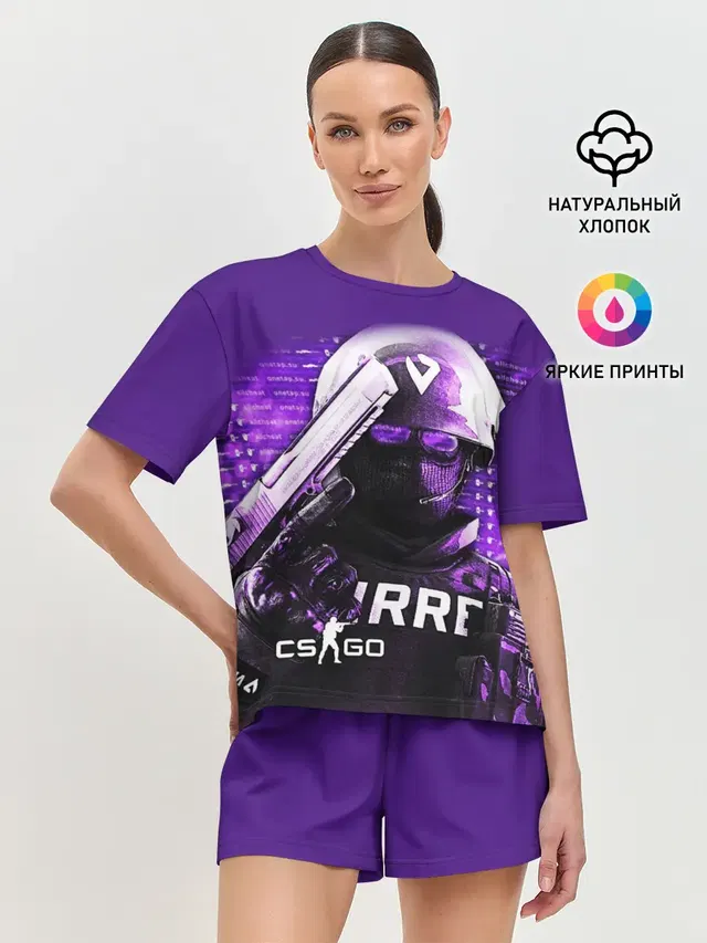Женская пижама с шортами