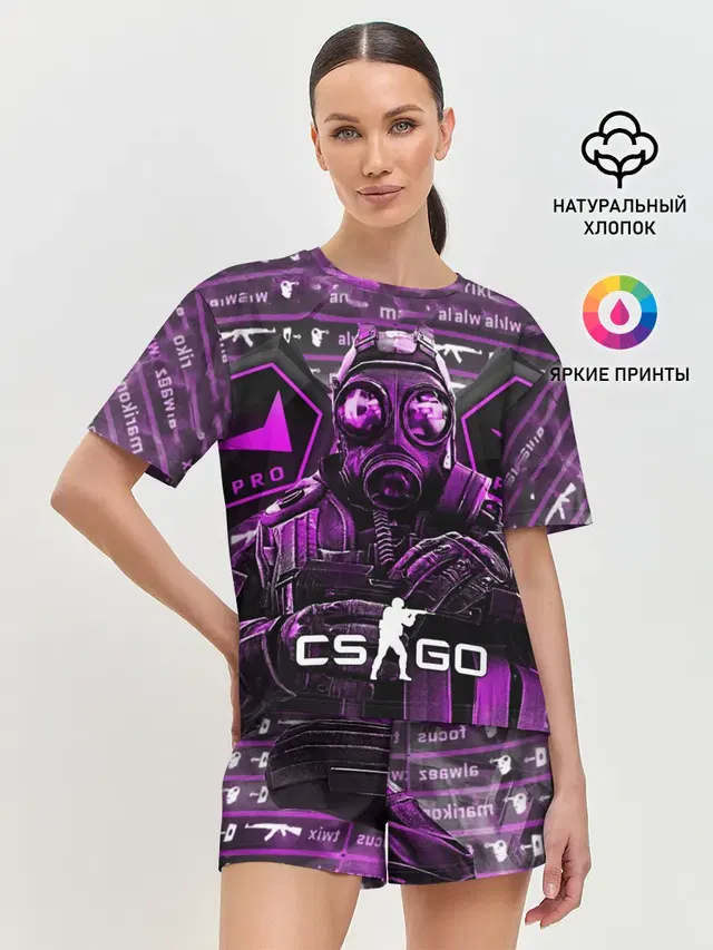 Женская пижама с шортами