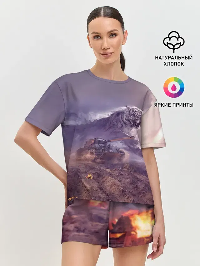 Женская пижама с шортами