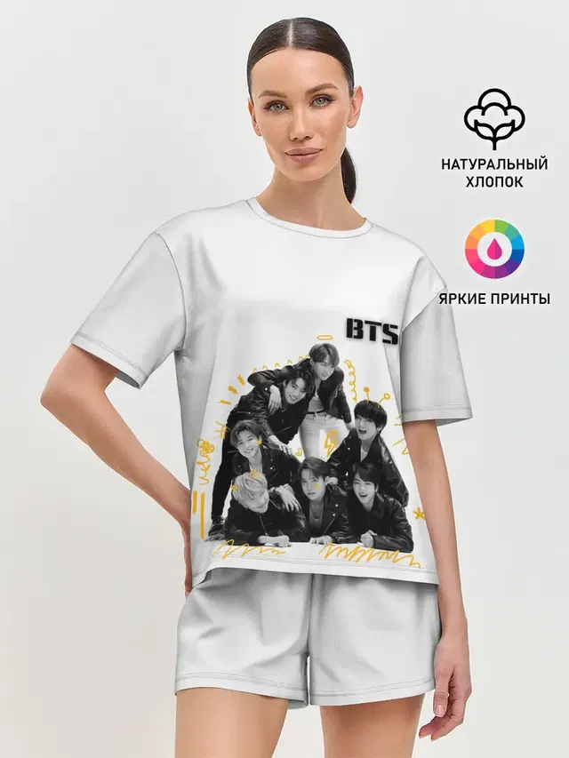 Женская пижама с шортами