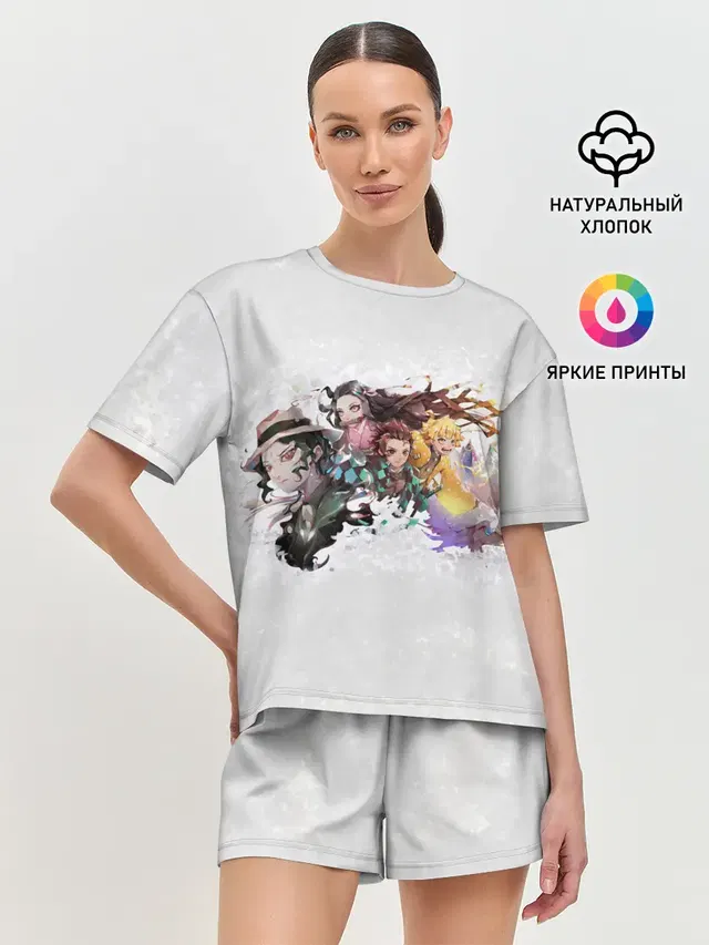 Женская пижама с шортами