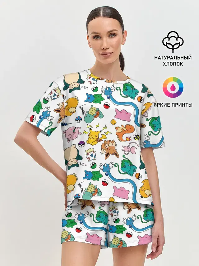 Женская пижама с шортами