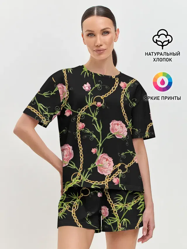 Женская пижама с шортами