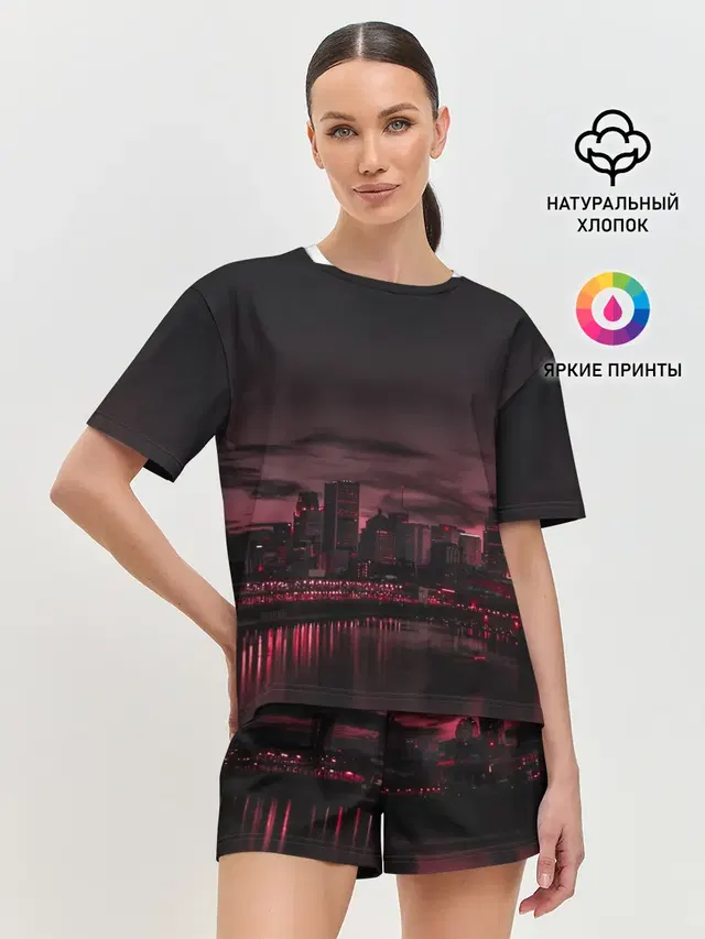 Женская пижама с шортами