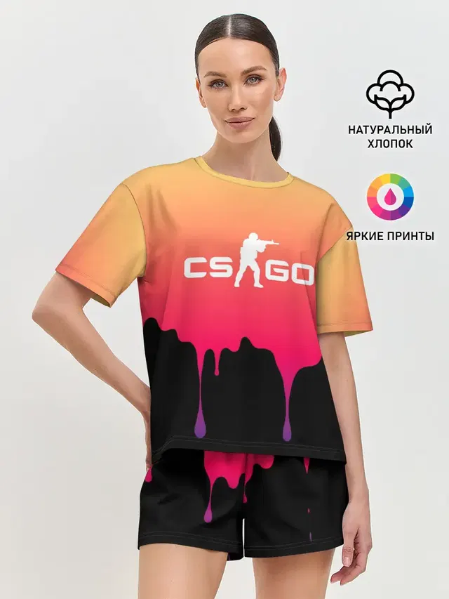 Женская пижама с шортами