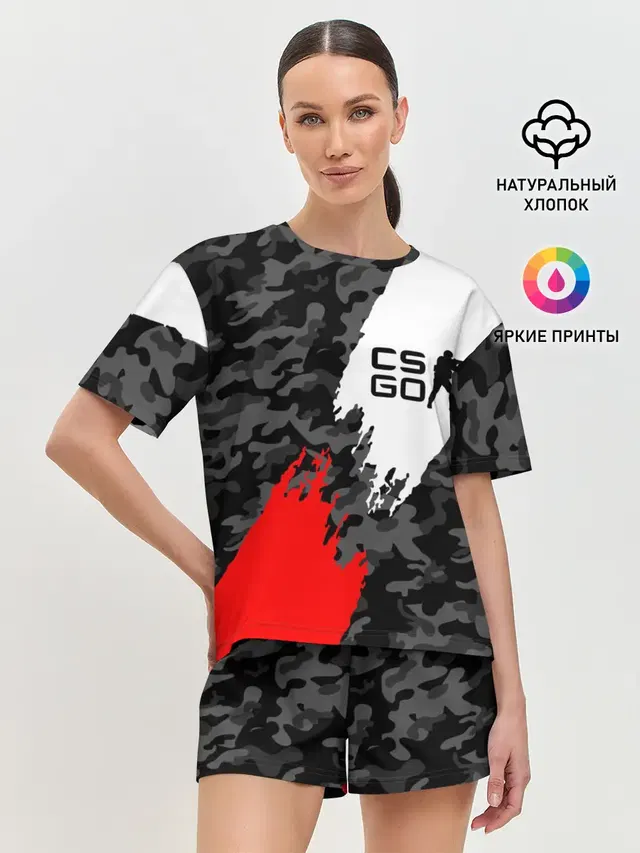 Женская пижама с шортами