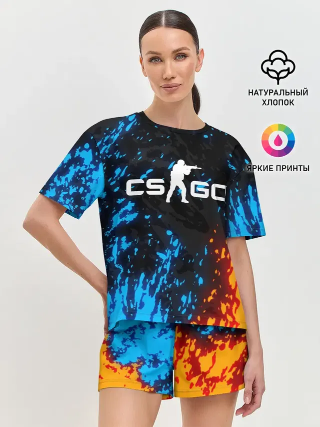 Женская пижама с шортами