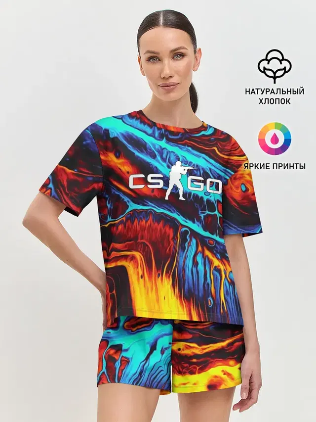 Женская пижама с шортами