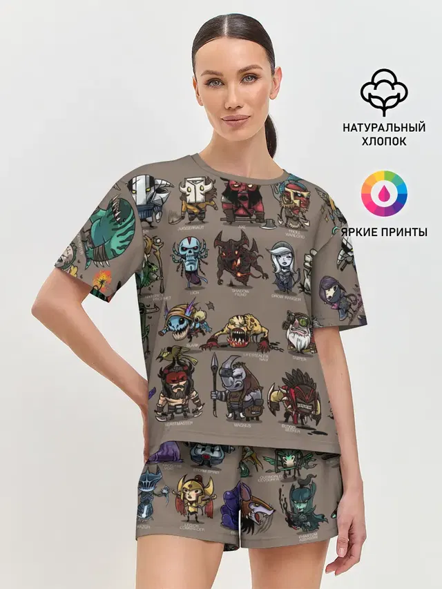 Женская пижама с шортами