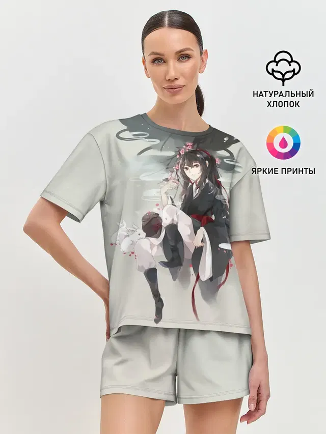 Женская пижама с шортами